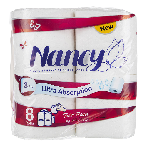 دستمال توالت 8 قلو نانسی