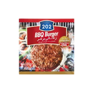 زغالی برگر 90% گوشت گوساله 202