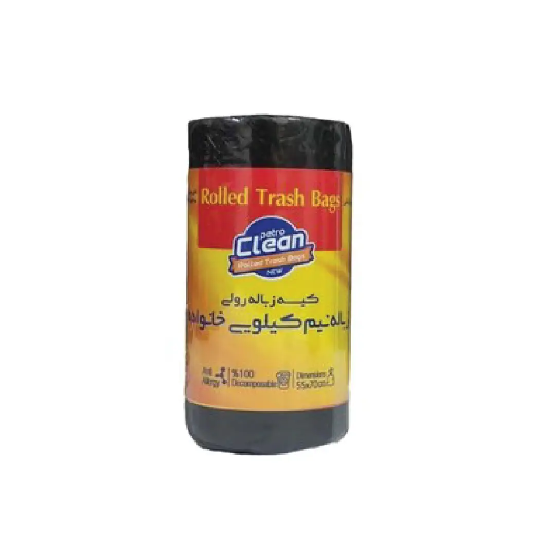 کیسه زباله رولی نیم کیلویی پتروکلین کیسه زباله رولی نیم کیلویی پتروکلین - تصویر 1