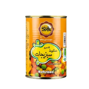 كنسرو مخلوط سبزیجات قوطی 380 گرم بهروز