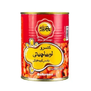 کنسرو لوبیا چیتی 390 گرمی بهروز
