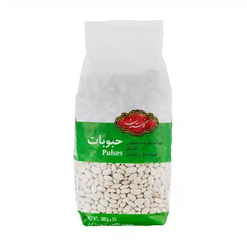 لوبیا سفید 900 گرمی (استند آپ) گلستان